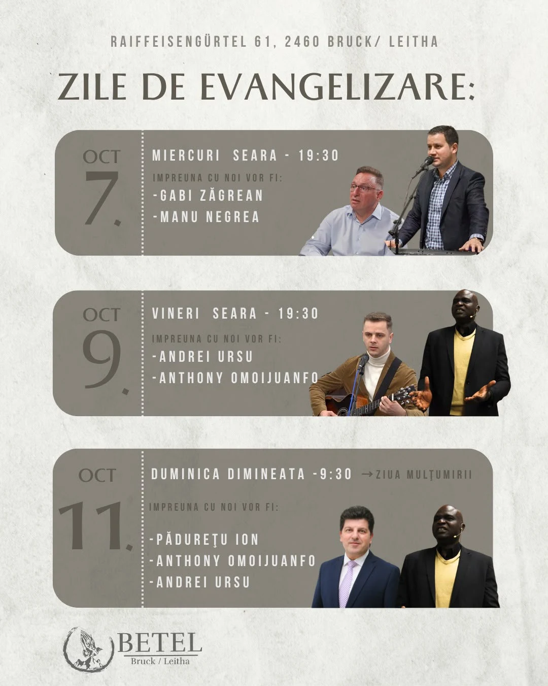 Zile de evanghelizare · Miercuri